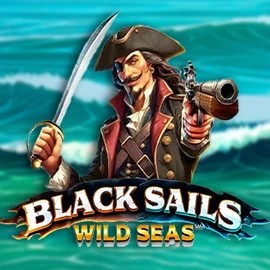 Black Sails Wild Seas slot logo by Infinity Dragon Studios at Casoola Casino
